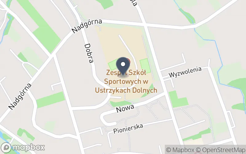 Lokalizacja: Zespół Szkół Sportowych w Ustrzykach Dolnych