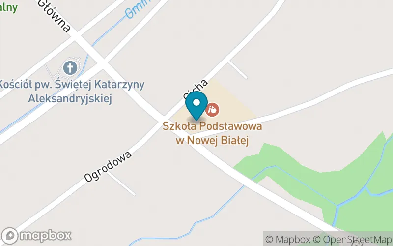 Lokalizacja: Szkoła Podstawowa w Nowej Białej