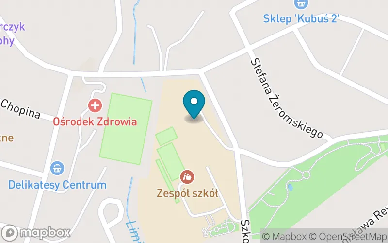 Lokalizacja: Szkoła Podstawowa im. Władysława Orkana w Maniowach