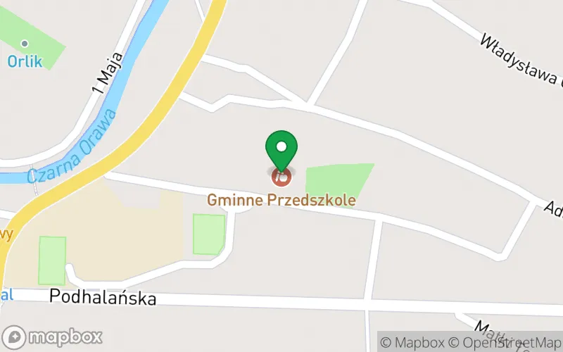 Lokalizacja: Gminne Przedszkole Samorządowe w Jabłonce