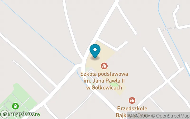 Lokalizacja: Szkoła Podstawowa im. Jana Pawła II w Gołkowicach