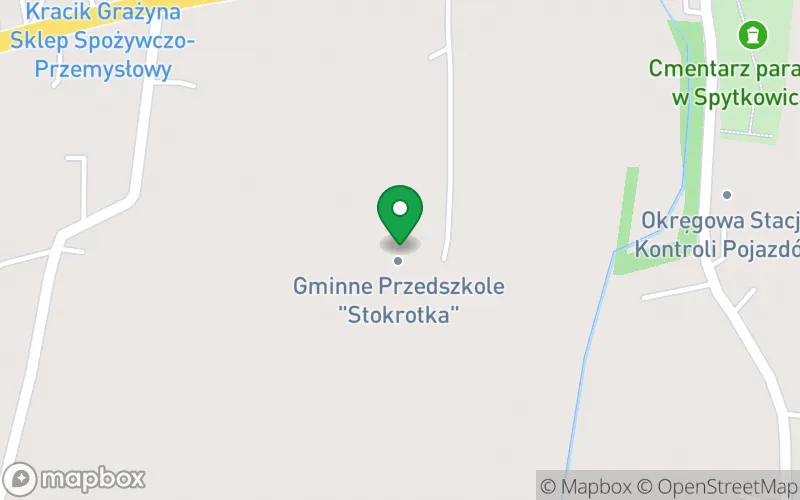 Lokalizacja: Gminne Przedszkole "Stokrotka" w Spytkowicach