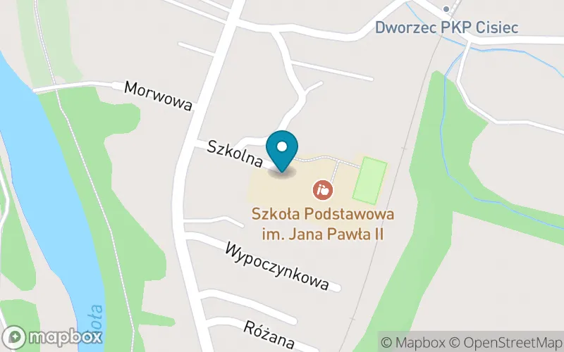 Lokalizacja: Szkoła Podstawowa im. Jana Pawła II z Siedzibą w Ciścu