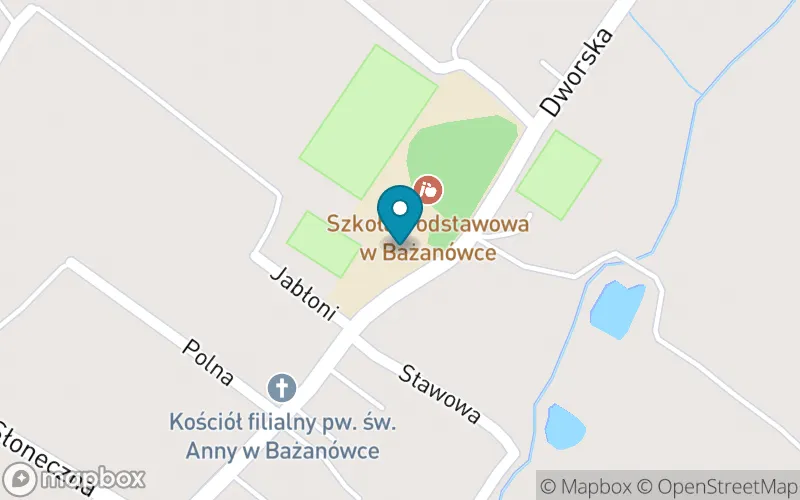 Lokalizacja: Szkoła Podstawowa w Bażanówce