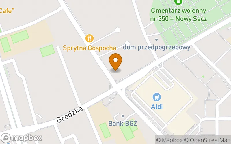 Lokalizacja: Szkoła Policealna Medyczna "Żak" w Nowym Sączu