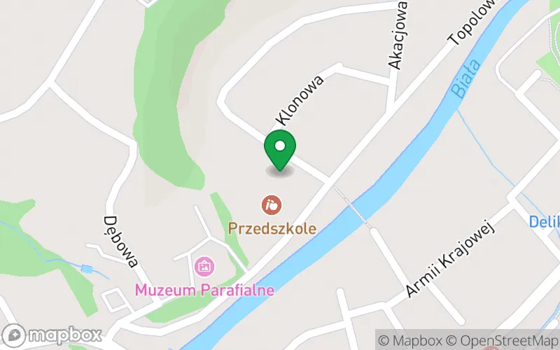 Lokalizacja: Przedszkole Samorządowe "Pod Topolą" w Grybowie