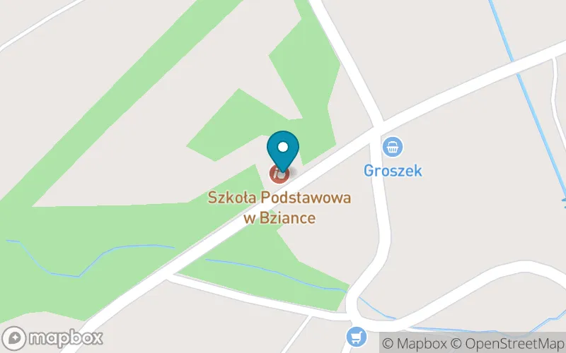 Lokalizacja: Szkoła Podstawowa w Bziance