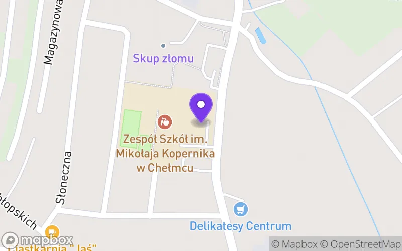 Lokalizacja: Branżowa Szkoła I Stopnia "Praktyk" w Chełmcu