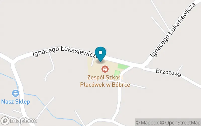 Lokalizacja: Szkoła Podstawowa im. Ignacego Łukasiewicza w Bóbrce