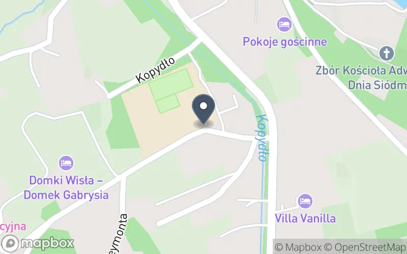 Lokalizacja: Zespół Szkół Gastronomiczno - Hotelarskich im. Władysława Reymonta w Wiśle