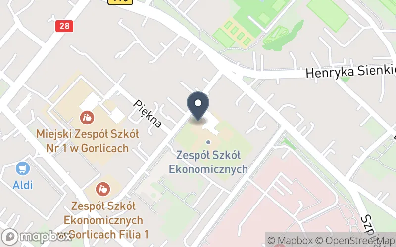 Lokalizacja: Zespół Szkół Ekonomicznych im. Jana Pawła II w Gorlicach