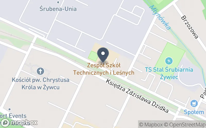 Lokalizacja: Zespół Szkół Technicznych i Leśnych w Żywcu