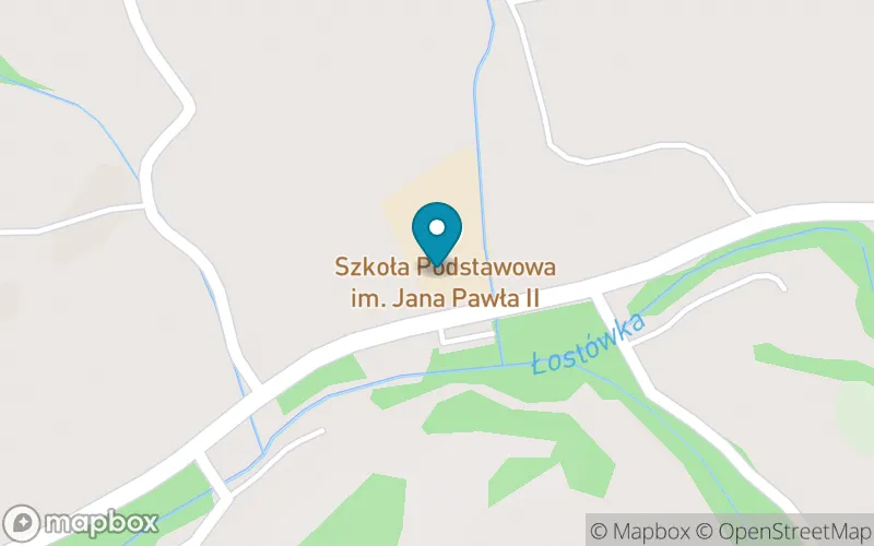 Lokalizacja: Szkoła Podstawowa, im. Jana Pawła II w Łostówce