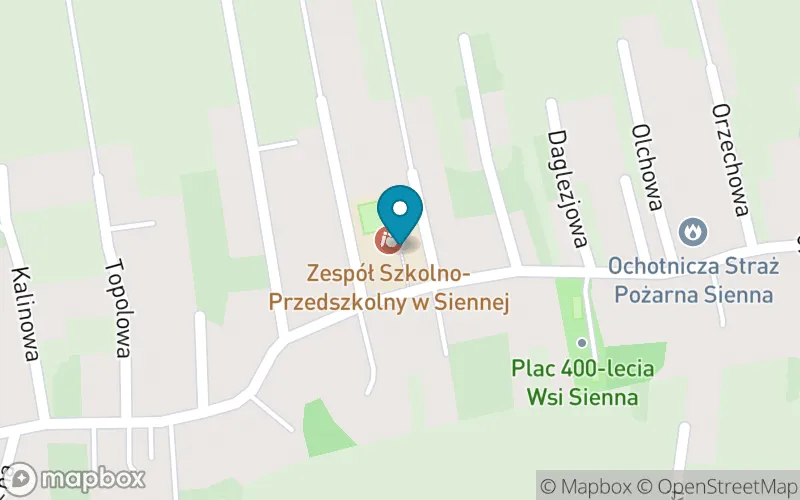 Lokalizacja: Szkoła Podstawowa im. Ks. Jana Twardowskiego w Siennej