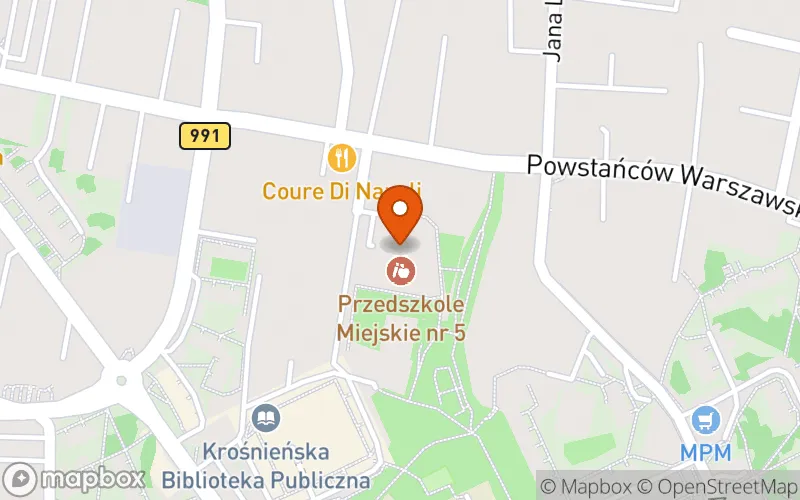 Lokalizacja: Żłobek Miejski "Kolorowe Nutki" w Krośnie