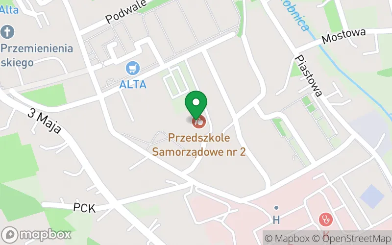 Lokalizacja: Przedszkole Samorządowe nr 2 z Oddziałami Integracyjnymi im. M. Konopnickiejw Brzozowie