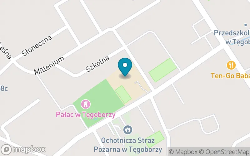 Lokalizacja: Szkoła Podstawowa im. Mjr Pil. Jerzego Iszkowskiego w Tęgoborzy