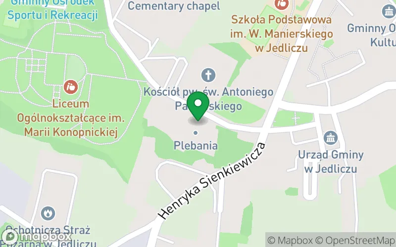 Lokalizacja: Przedszkole Niepubliczne im. Św. Jana Pawła II i Matki Anny Kaworek w Jedliczu