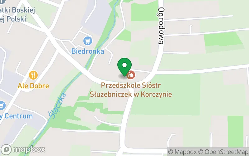 Lokalizacja: Przedszkole Sióstr Służebniczek w Korczynie