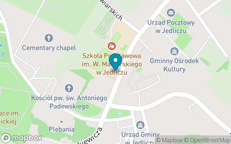 Lokalizacja: Szkoła Podstawowa im. Wincentego Manierskiego w Jedliczu