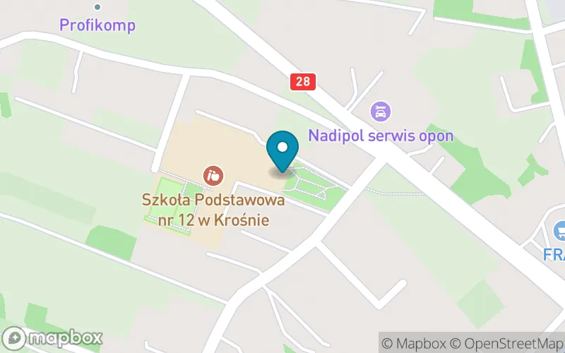 Lokalizacja: Szkoła Podstawowa nr 12 w Krośnie