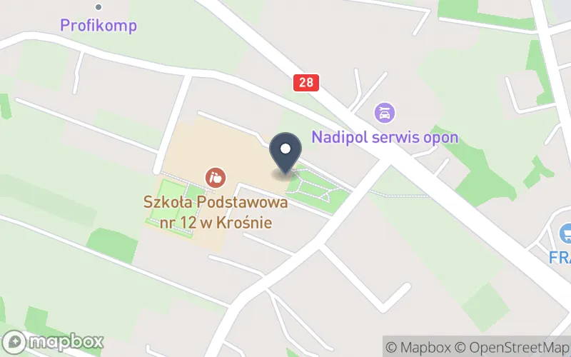 Lokalizacja: Miejski Zespół Szkół nr 2 w Krośnie
