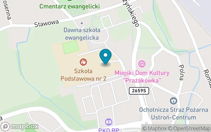 Lokalizacja: Klimatyczna Szkoła Podstawowa nr 2 im. Jerzego Michejdy w Ustroniu