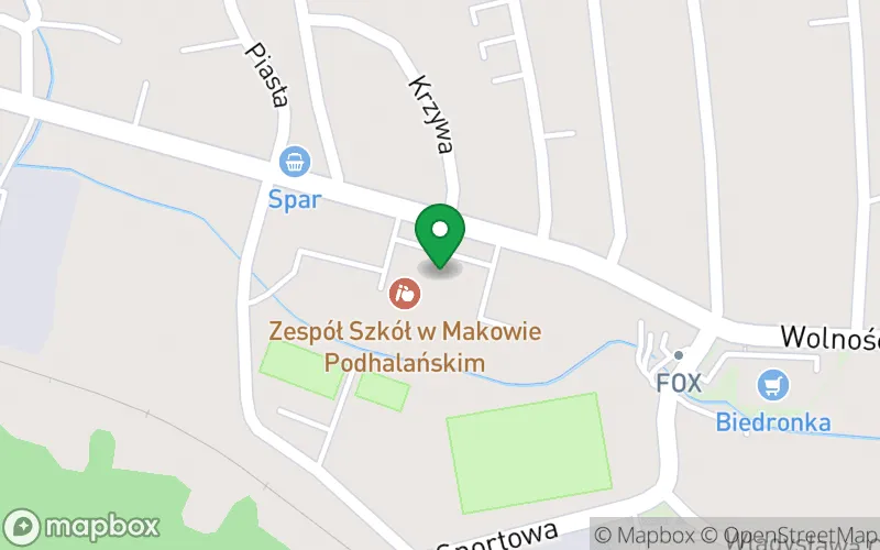 Lokalizacja: Zespół Szkół - Gminne Przedszkole Samorządowe w Makowie Podhalańskim