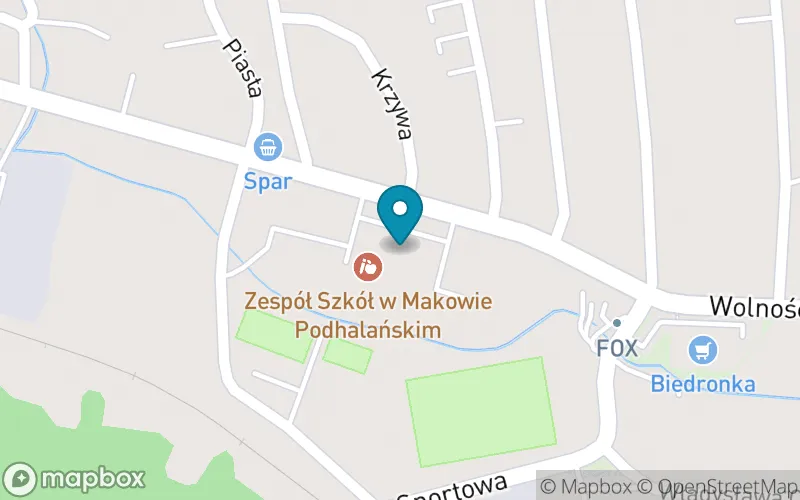 Lokalizacja: Zespół Szkół - Szkoła Podstawowa nr 1 im. Henryka Sienkiewicza w Makowie Podhalańskim