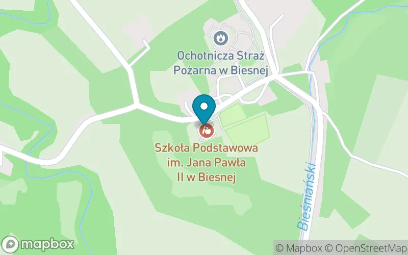 Lokalizacja: Szkoła Podstawowa w Biesnej