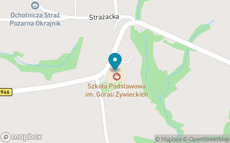 Lokalizacja: Szkoła Podstawowa im. Górali Żywieckich w Okrajniku
