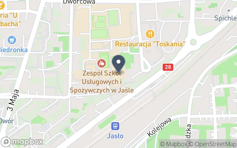 Lokalizacja: Zespół Szkół Usługowych i Spożywczych w Jaśle