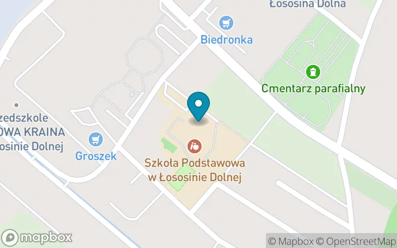 Lokalizacja: Szkoła Podstawowa im. Jana Pawła II w Łososinie Dolnej