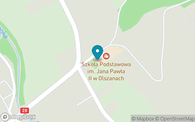 Lokalizacja: Szkoła Podstawowa im. Jana Pawła II w Olszanach