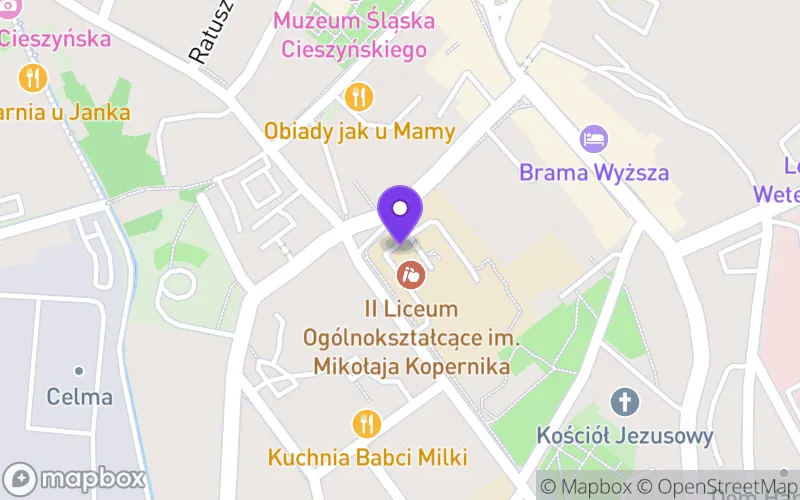 Lokalizacja: II Liceum Ogólnokształcące im. Mikołaja Kopernika