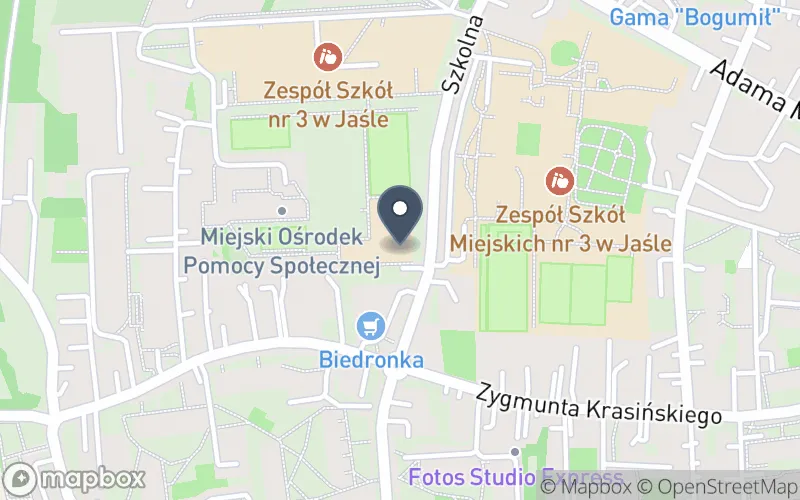 Lokalizacja: Zespół Szkół Budowlanych im. Króla Kazimierza Wielkiego w Jaśle