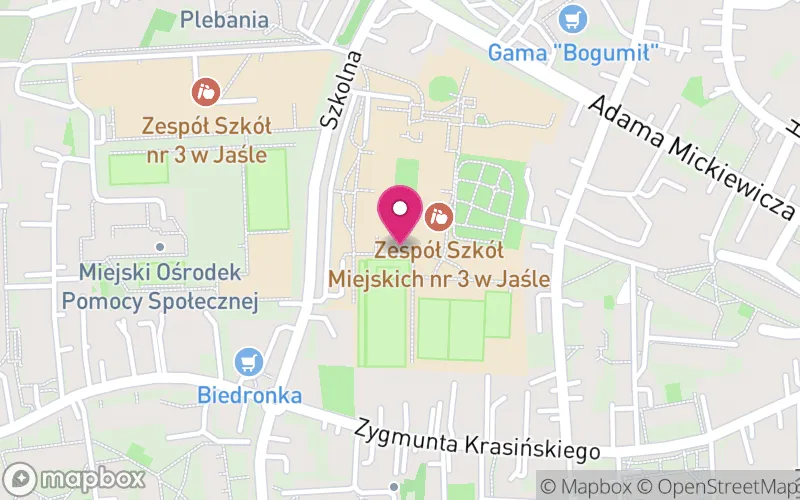 Lokalizacja: Akademia Humanistyczno - Ekonomiczna w Łodzi, Filia w Jaśle