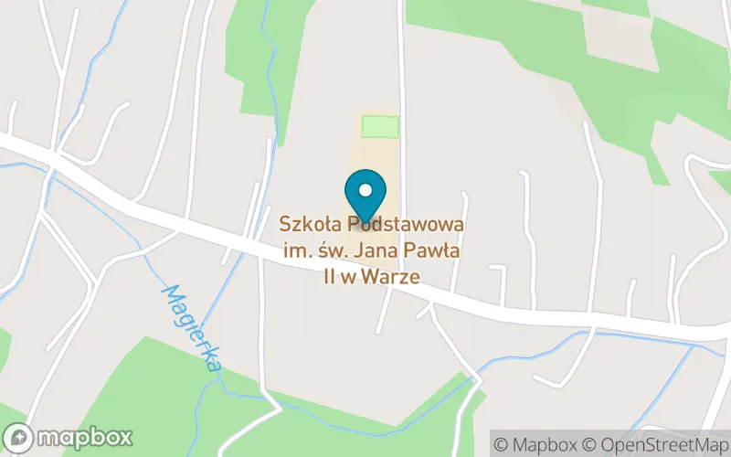 Lokalizacja: Szkoła Podstawowa im. Świętego Jana Pawła II w Warze