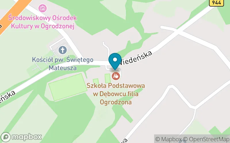 Lokalizacja: Szkoła Podstawowa w Dębowcu Filia w Ogrodzonej