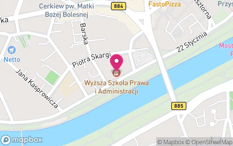 Lokalizacja: Wyższa Szkoła Prawa i Administracji