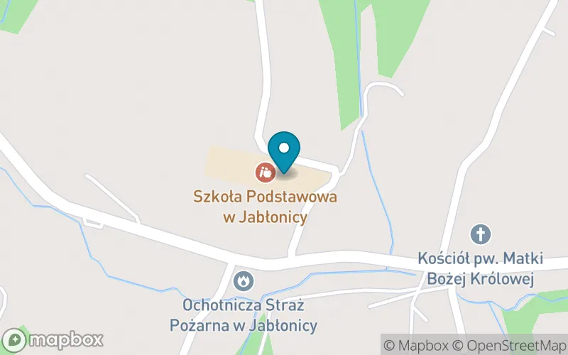 Lokalizacja: Szkoła Podstawowa w Jabłonicy