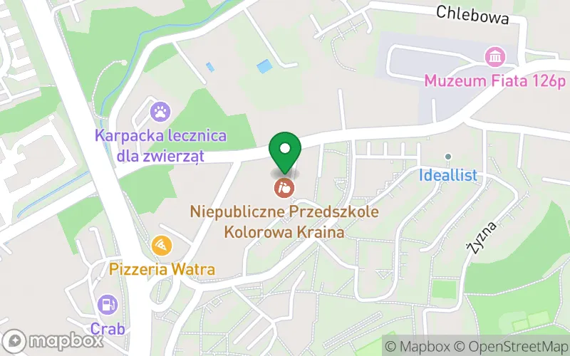 Lokalizacja: Niepubliczne Przedszkole Kolorowa Kraina w Bielsku-Białej
