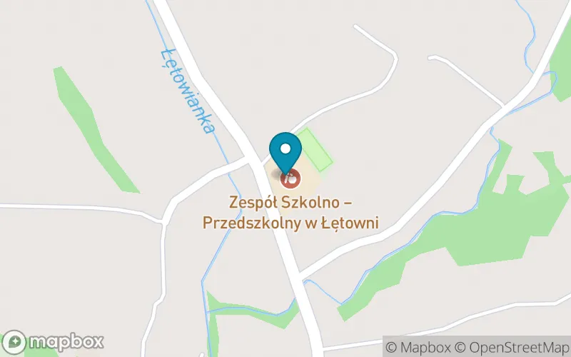 Lokalizacja: Szkoła Podstawowa im. Jana Pawła II w Łętowni