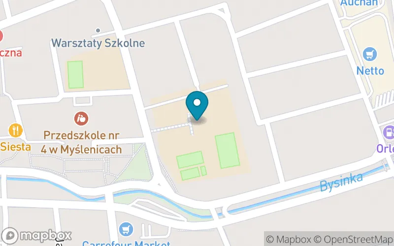 Lokalizacja: Szkoła Podstawowa nr 2 im. Bohaterów Westerplatte w Myślenicach