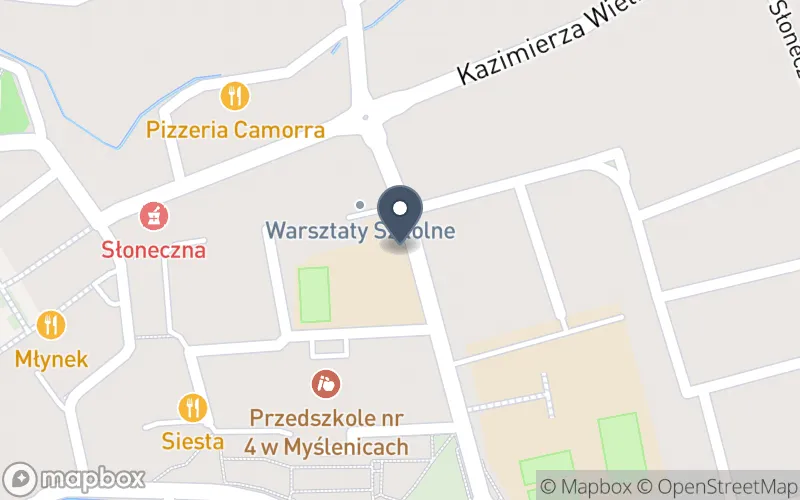 Lokalizacja: Zespół Szkół Techniczno - Ekonomicznych im. Mikołaja Reja w Myślenicach, ul. Żeromskiego 17