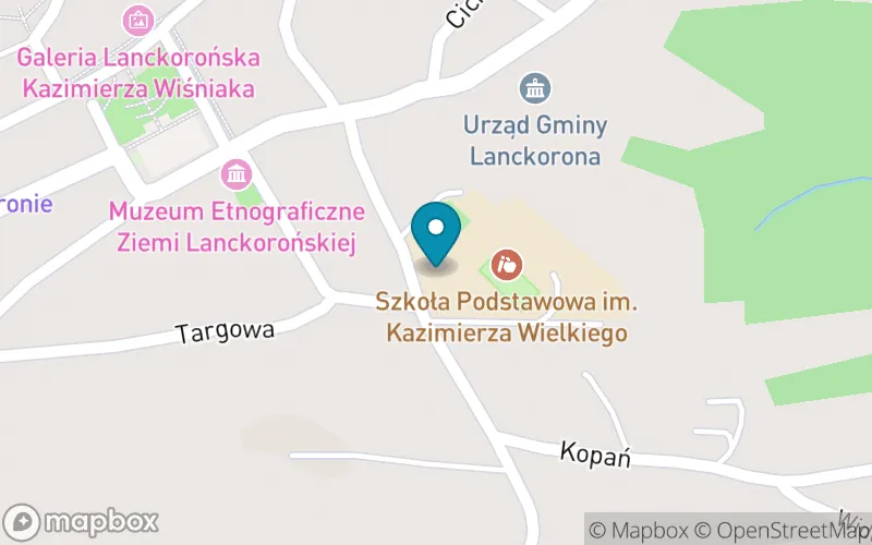 Lokalizacja: Szkoła Podstawowa im. Kazimierza Wielkiego w Lanckoronie