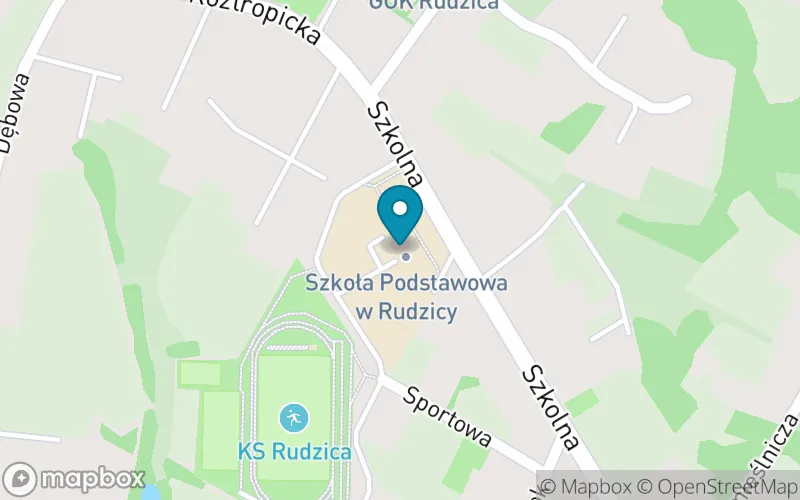 Lokalizacja: Szkoła Podstawowa w Rudzicy