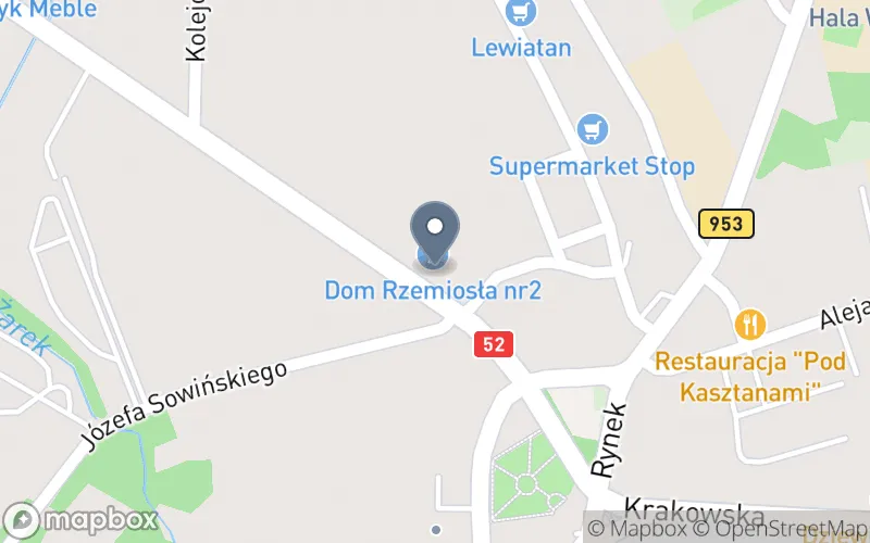 Lokalizacja: Ośrodek Ustawicznego Kształcenia Zawodowego przy Cechu Rzemiosł Różnych w Kalwarii Zebrzydowskiej