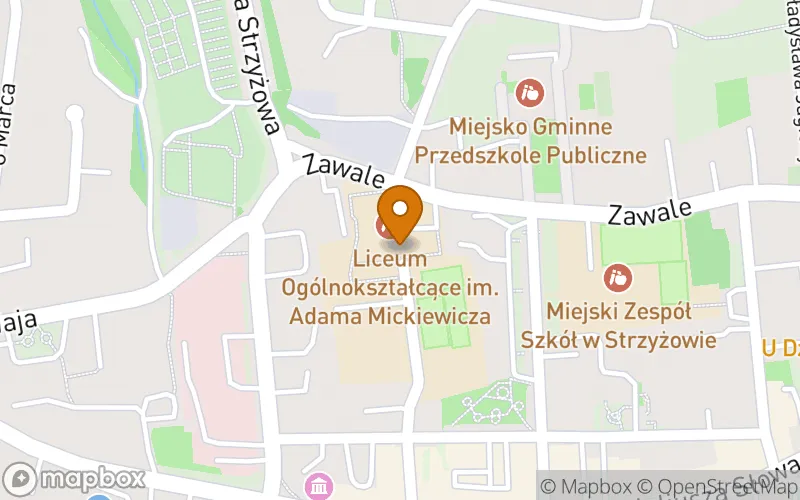 Lokalizacja: Szkoła Policealna w Strzyżowie w Zespole Szkół Technicznych w Strzyżowie