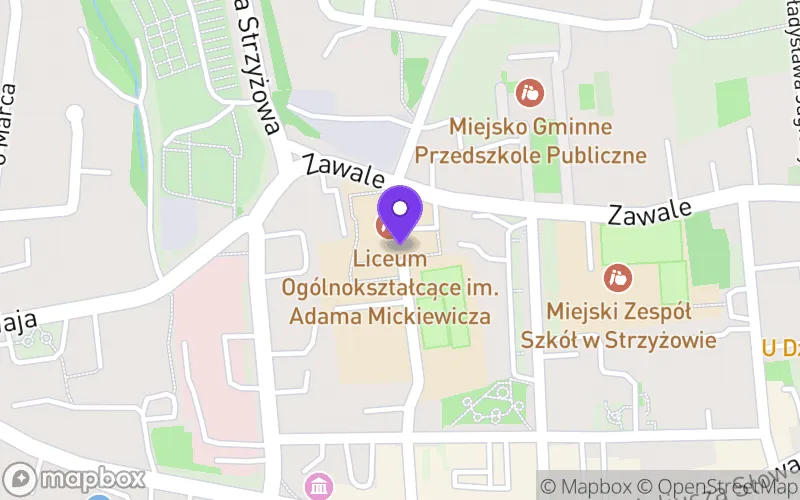 Lokalizacja: Branżowa Szkoła II Stopnia w Strzyżowie w Zespole Szkół Technicznych w Strzyżowie